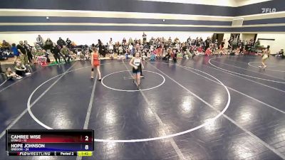 108 lbs Round 1 (6 Team) - Laila Carter, Utah 2 vs Sophia Rivera, Oregon