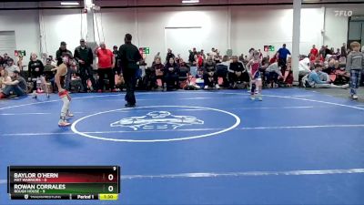 56 lbs Round 7 (8 Team) - Rowan Corrales, Rough House vs Baylor O`Hern, Mat Warriors