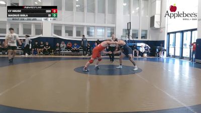 285 lbs Consi Of 8 #1 - Cy Kruse, Cornell vs Magnus Bibla, University At Buffalo