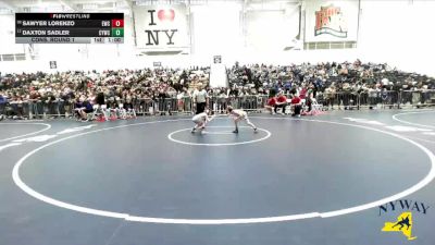 57 lbs Cons. Round 1 - Sawyer Lorenzo, Eden Wrestling Club vs Daxton Sadler, Canandaigua Youth Wrestling Club