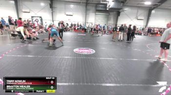 145 lbs Cons. Semi - Tripp Nowlin, Tanglefoot Wrestling Club vs Braxton Mealer, Guerrilla Wrestling Academy