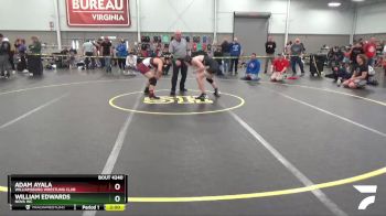 132 lbs Cons. Round 3 - William Edwards, Nova WC vs Adam Ayala, Williamsburg Wrestling Club