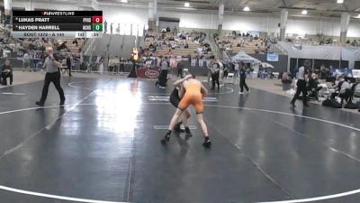 A 144 lbs 3rd Place Match - Hayden Harrell, Anderson Co. High School vs Lukas Pratt, Pigeon Forge High School