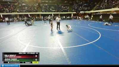 63 lbs Round 5 - Mila Sebolt, Sebolt Wrestling Academy vs Aveah Sainci, Female Elite Wrestling