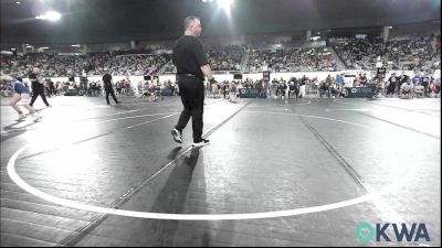 52 lbs Round Of 16 - Noah Backus, Newkirk Takedown Club vs Foster Barnes, Newcastle Youth Wrestling
