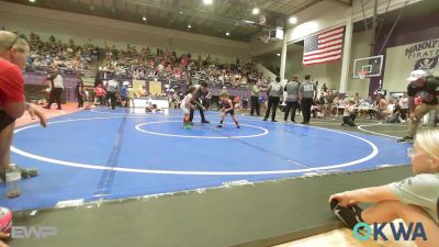 40 lbs Consi Of 8 #1 - Ridge Jaramillo, Sperry Wrestling Club vs Karsyn Filby, Collinsville Cardinal Youth Wrestling
