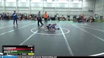 48 lbs Round 3 (6 Team) - Kj Harbarger, Phoenix Blue vs Easton Wilson, 84 Athletes