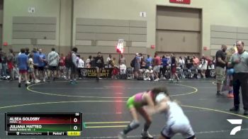 58 lbs Round 4 (10 Team) - Alsea Goldsby, POWA vs Juliana Matteo, Ragin Raisins WC