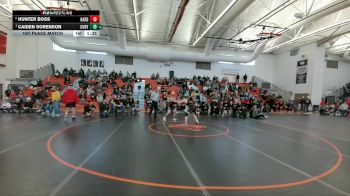 165 lbs 1st Place Match - Caiden Sorenson, Greybull/Riverside vs Hunter Boss, Jackson Hole