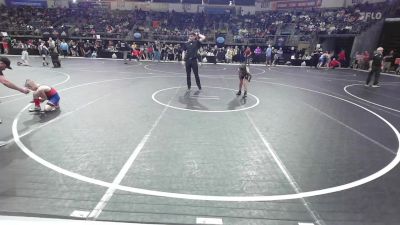 67 lbs Consi Of 8 #2 - Peyton Smith, Mountain Home Flyers vs Branson Boyer, Rebel Wrestling Club