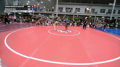 122 lbs Rr Rnd 4 - Ashae Branch-Huston, Broad Axe - Girls vs Madalyn Hill, Journeymen Wrestling - Girls