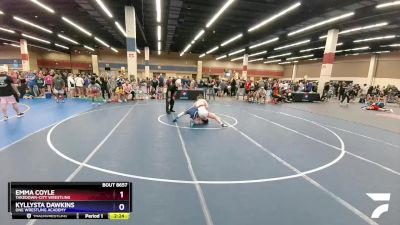 135 lbs Cons. Round 4 - Emma Coyle, Takedown-City Wrestling vs Kyllysta Dawkins, ONE Wrestling Academy