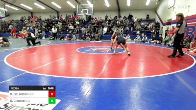 120 lbs Consi Of 8 #2 - Kristen DeLaRosa, Broken Arrow Girls vs Shelby Glassco, Cleveland Public Schools