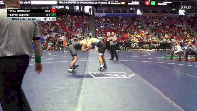 2A-285 lbs Quarterfinal - Layne Kleppe, North Fayette Valley vs Will Limbaugh, Algona
