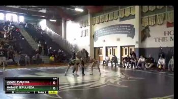 106 lbs Champ Round 2 - Natalie Sepulveda, Bonanza vs Josiah Maestas, SLAM Academy