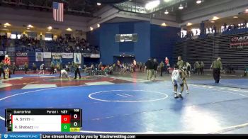 106 lbs Quarterfinal - Ayden Smith, Notre Dame vs Raekwon Shabazz, Xavier