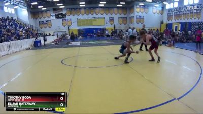 126 lbs Quarters & Wb (16 Team) - Timothy Boda, Alpha Dogs vs Elijah Hattaway, Greasers