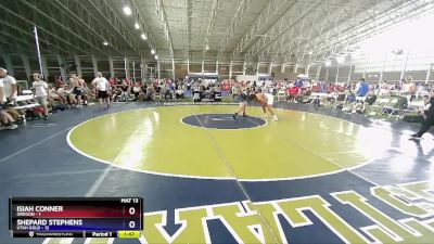 157 lbs Quarterfinals (8 Team) - Isiah Conner, Oregon vs Shepard Stephens, Utah Gold