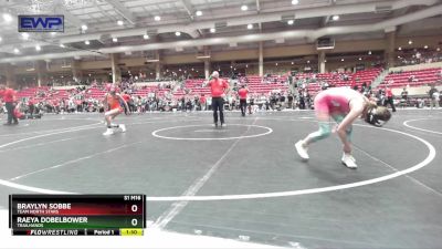 95 lbs Cons. Round 2 - Raeya Dobelbower, Trailhands vs Braylyn Sobbe, Team North Stars