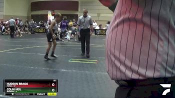 91 lbs Round 3 (6 Team) - Hudson Bragg, POWA vs Colin Neil, BadBass