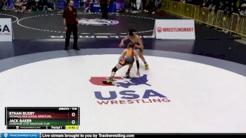 106 lbs Cons. Semi - Ethan Busby, Vacaville High School Wrestling vs Jack Baker, Livermore Elite Wrestling Club