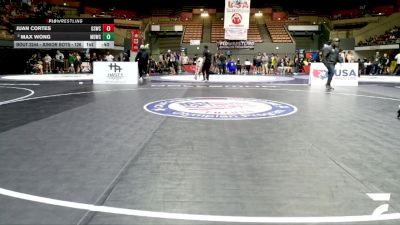Junior Boys - 126 lbs Cons. Round 5 - Max Wong, Mad Dawg Wrestling Club vs Juan Cortes, Golden State Wrestling Club