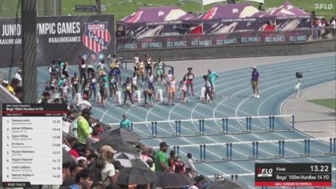 2026 AAU Junior Olympic Games - Youth Girls' 100m Hurdles, Finals 1 - Age 15-16