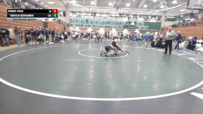 165 lbs 5th Place Match - Enoch Edwards, Centennial vs Dario Ruiz, South Hills
