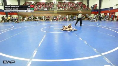 86 lbs Consi Of 4 - Mason Maggard, Owasso High School vs Franklin Callis, Sand Springs JH (SS)