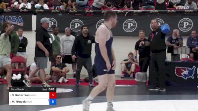 70 kg Cons Semis - Glenn Robertson, Washington vs Mitchel Hrnyak, Michigan