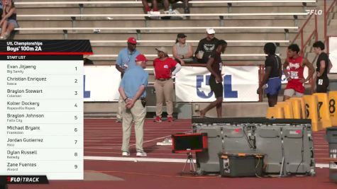 High School Boys' 100m 2A, Prelims 1