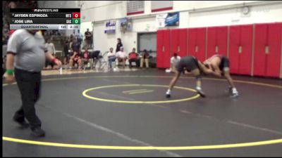 157 lbs Quarterfinal - Jose Lira, Santa Ana College vs Jayden Espinoza, Mt. Sac