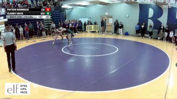 135 lbs. Cons. Round 6 - Clarey Huck, DeSoto vs Payton Hammack, St. Charles West