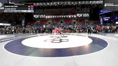 155 lbs Cons. Sub-rd Of 32 - Rowyn Wiltgen, NE vs Claris McCoy, CO
