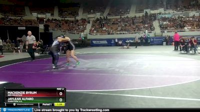 D1-152 lbs Quarterfinal - Jaylean Alfaro, Sunnyside H.S. vs Mackenzie Byrum, Red Mountain