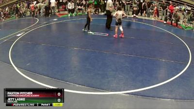 58 lbs Cons. Round 2 - Jett Lasike, WESTLAKE vs Paxton Pitcher, Sanderson Wrestling Academy