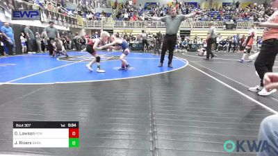 58 lbs Round Of 16 - Drew Lawson, Ponca City Wildcat Wrestling vs Jude Rivers, Barnsdall Youth Wrestling