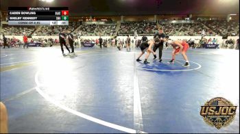 106 lbs Consi Of 8 #2 - Caden Bowling, Blackwell Wrestling Club vs Shelby Kennedy, Shelton Wrestling Academy