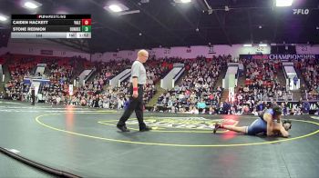 144 lbs Finals (8 Team) - Stone Redmon, Dundee HS vs Caiden Hackett, Yale HS