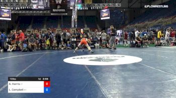 113 lbs Rnd Of 64 - Aidan Harris, Utah vs Logan Campbell, New York