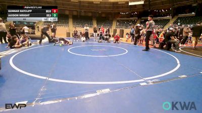 65 lbs Rr Rnd 5 - Gunnar Ratcliff, MOJO Mulisha 9U vs Jaxson Wright, Oklahoma Strong- White 9U