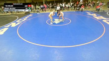175 lbs Champ. Round 2 - Eli Miller, Unattached vs Brady Mccray, Unattached