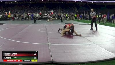 D4-165 lbs Semifinal - Carter Cosby, Lawton HS vs Robert Cann, Whitmore Lake HS