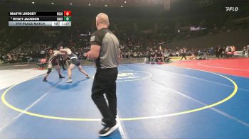3A Boys 175 lbs 5th Place Match - Wyatt Jackson, Banks Boys vs Masyn Lindsey, McLoughlin Boys