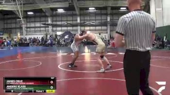 197 lbs Cons. Semi - Anders Klass, Trinity College (Connecticut) vs James Cruz, U.S. Merchant Marine Academy