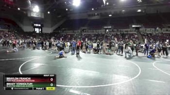 96 lbs Cons. Round 2 - Braylon Franchi, Pikes Peak Warriors Wrestling vs Brody VonHoltum, Black Fox Wrestling Academy