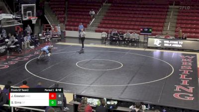 125 lbs Finals (2 Team) - Gylon Sims, The Citadel vs Julian Dawson, Morgan State