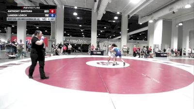Cons. Round 2 - Anthony Santana, NMU-National Training Center vs Landen Lorch, Pinnacle Wrestling Club