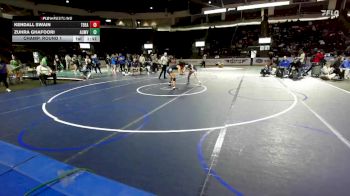 Girls 120 lbs Champ. Round 1 - Zuhra Ghafoori, Auburn Mountainview (Girls) vs Kendall Swain, Todd Beamer (Girls)