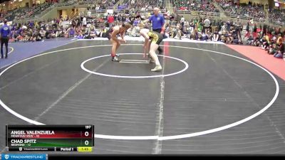 197 lbs Semis & 1st Wrestleback (8 Team) - Angel Valenzuela, Mountain View vs Chad Spitz, Redmond